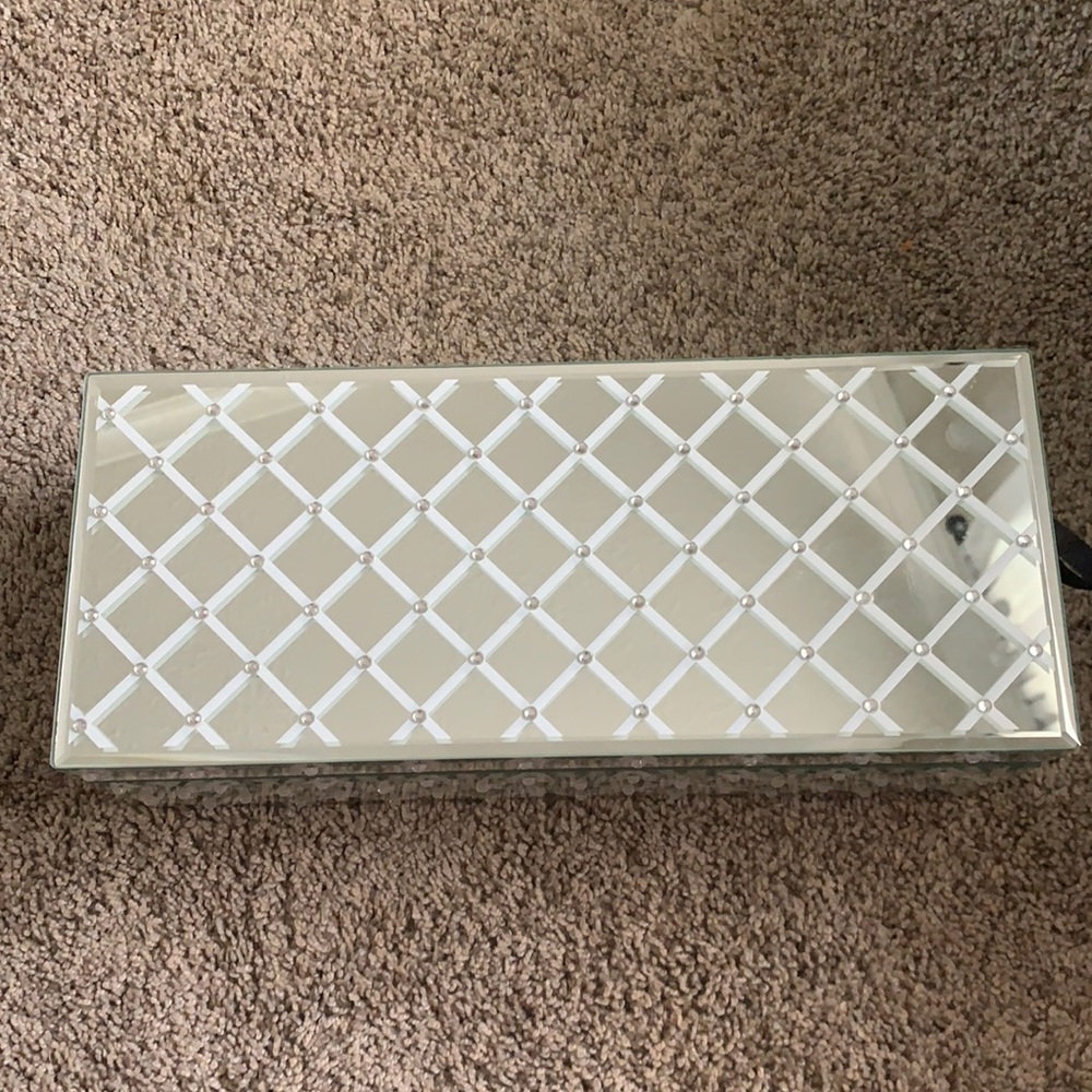 Hotel collection mirrored jewelry box